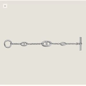 Authentic Hermes Sterling Silver Farandole Bracelet